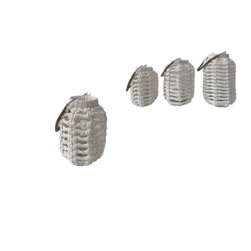 FAROL MIMBRE C/CRISTAL 20*26