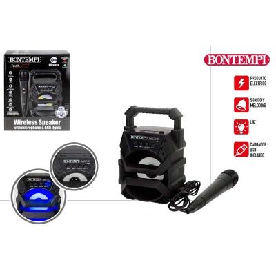 MINI ALTAVOZ KARAOKE C/MIC BONTEMPI