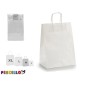 BOLSA PAPEL BLANCO PEQUEÑA 12 X 39 X24 CM.