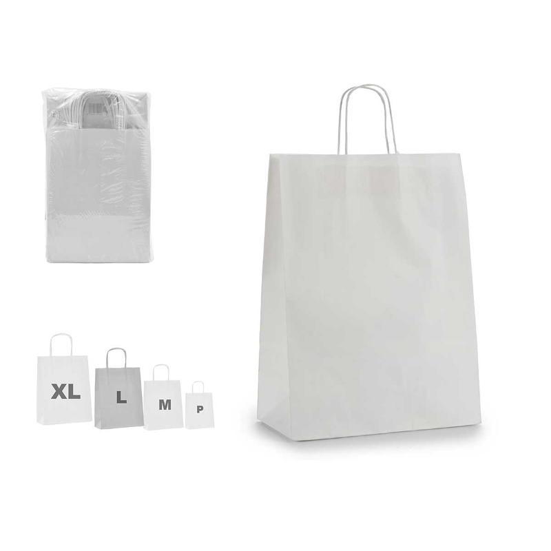 BOLSA PAPEL BLANCO MEDIANO 32X50 CM