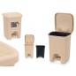 PAPELERA ELEGANCE PEQ 6 L CREMA 20.5X20.5X27.5 CM
