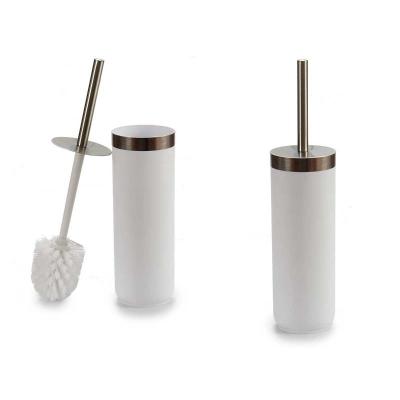 ESCOBILLERO ACERO INOX PLATEADO BLANCO