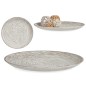 PLATO MADERA DECORACION ESPIRAL BL 35 CM