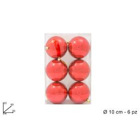 BOLAS ROJO BOX 10CM.