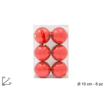 BOLAS ROJO BOX 10CM.