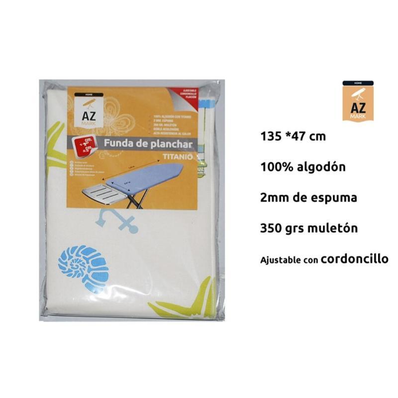 FUNDA MESA PLANCHAR AZMARK TITANIO 135X47