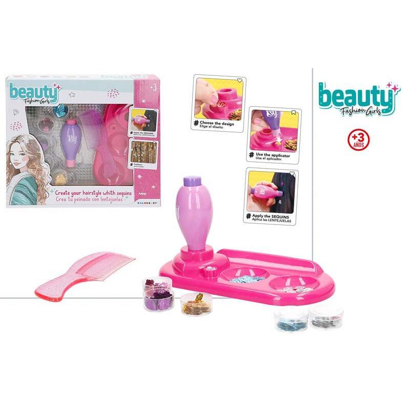 CREA TU PEINADO C/LENTEJUELAS MY BEAUTY