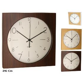 RELOJ DE PARED CARLO 26 CM 2 STD