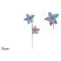 RAMO 2 FLORES NAVIDAD RAINBOW 70 CM