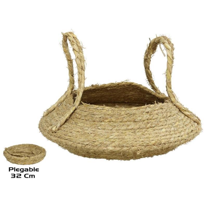 CESTO CON ASAS NATURAL HERACLES 32 CM