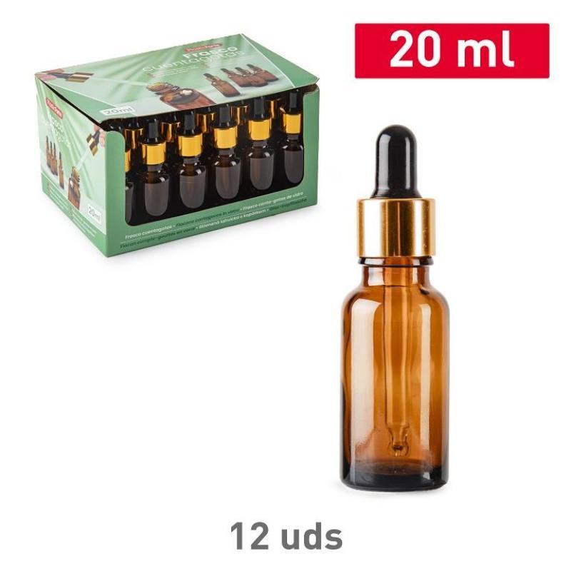 FRASCO DE CRISTAL CUENTAGOTAS