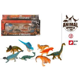 SET DE JUEGO C/8 WORLD OF DINOSAURIOS