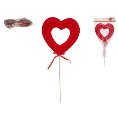 STICK CORAZON TERCIOPELO GRANDE 19X3X43 CM