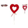 STICK CORAZON TERCIOPELO GRANDE 19X3X43 CM