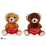 OSITO PELUCHE CORAZON 12 CM 2 SURT