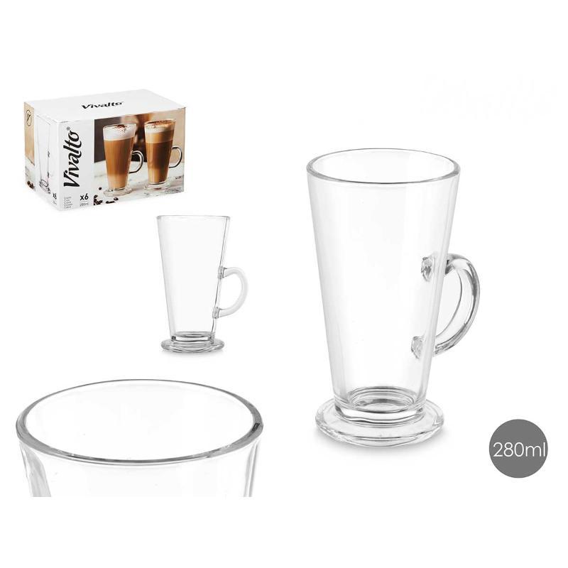 COPA VIDRIO CAFE LATTE 280 ML