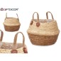 CESTO PLEGABLE ASAS ESPARTO MIXTO 30 X 28 CM.