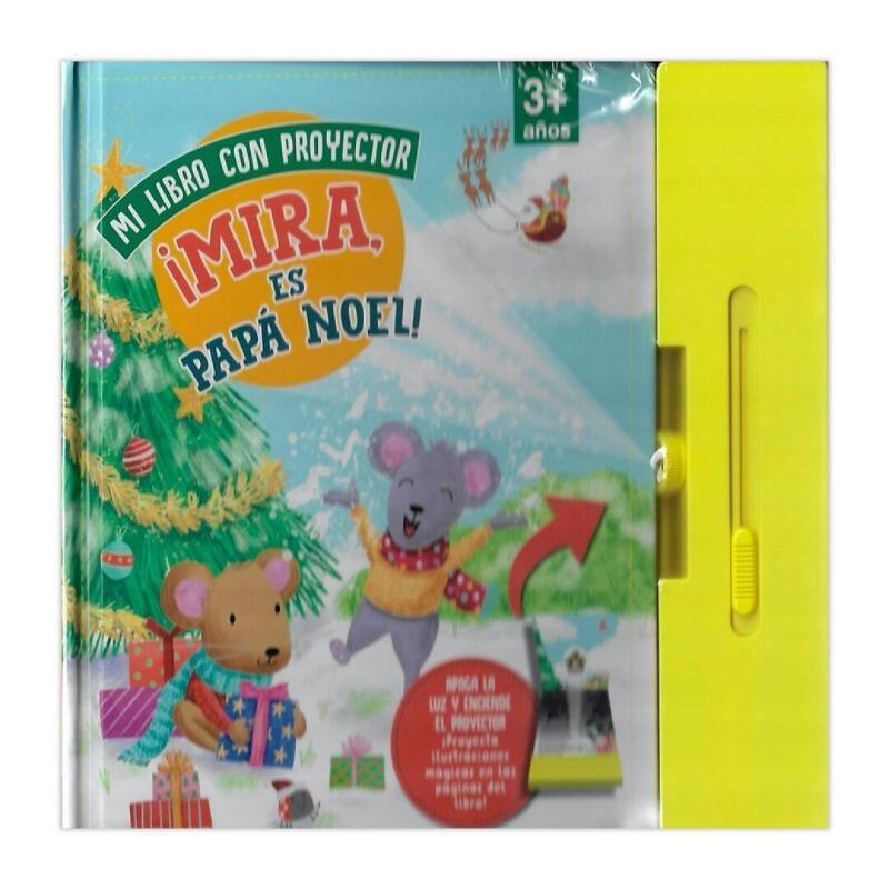 MI LIBRO CON PROYECTOR MIRA ES PAPA NOEL