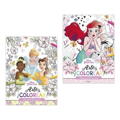 PRINCESAS DISNEY ARTE Y COLOREAR