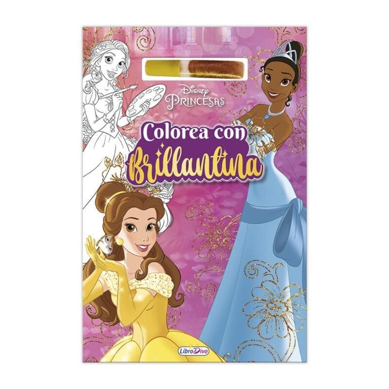 PRINCESAS COLOR CON BRILLANTINA