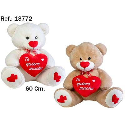 OSO CORAZON TE QUIERO MUCHO 40 CM.