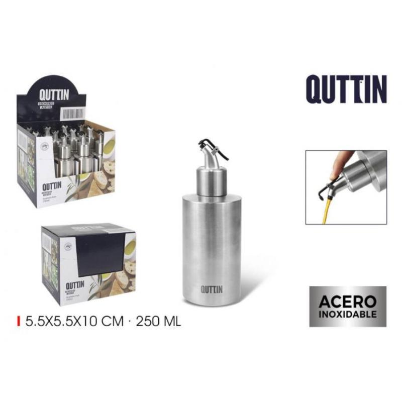 ACEITERA INOX 250 ML C/TAPON QUTTIN