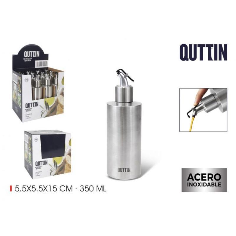 ACEITERA INOX 350 ML C/TAPON QUTTIN