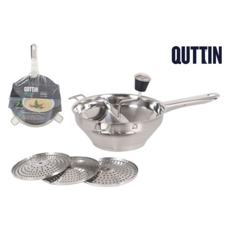 PASAPURE ACERO 3 DISCOS 20 CM QUTTIN