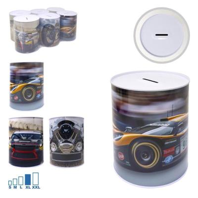 HUCHA XL METAL COCHE SURTD 12X15.8 CM
