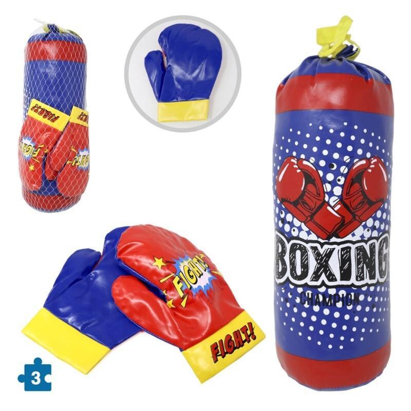 JUGUETE DE BOXEO Y GUANTES PARA NIÑOS