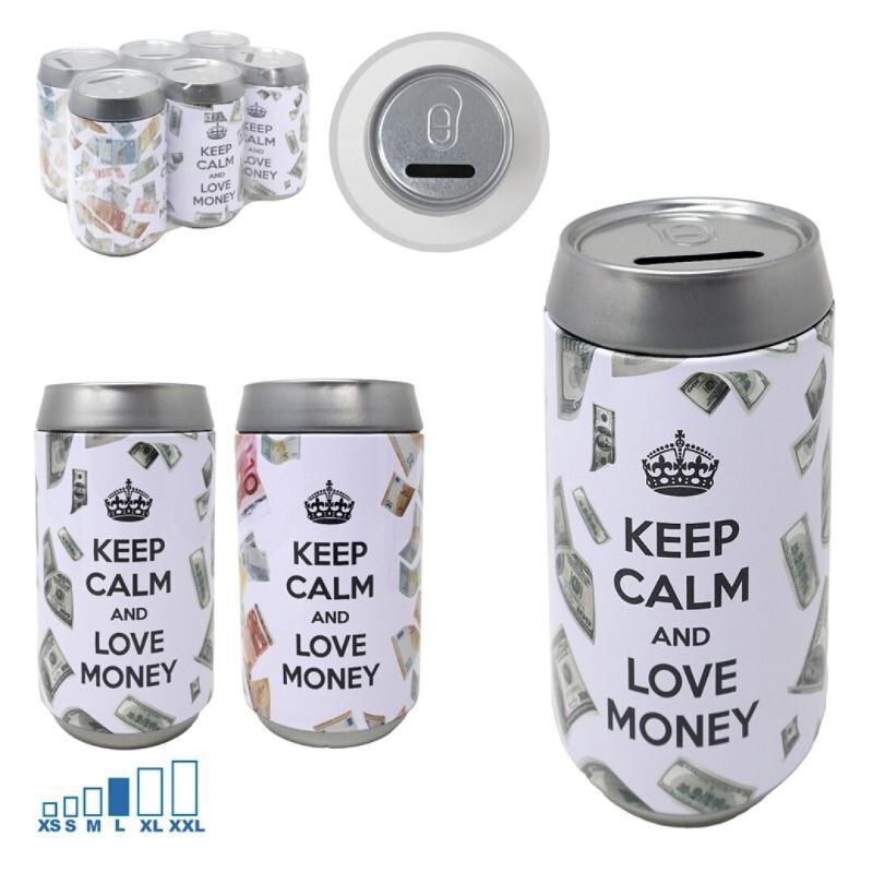 HUCHA MONEY LATA METAL STD 9X16 CM