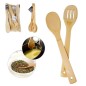 UTENSILIOS DE COCINA BAMBU 2 PZS