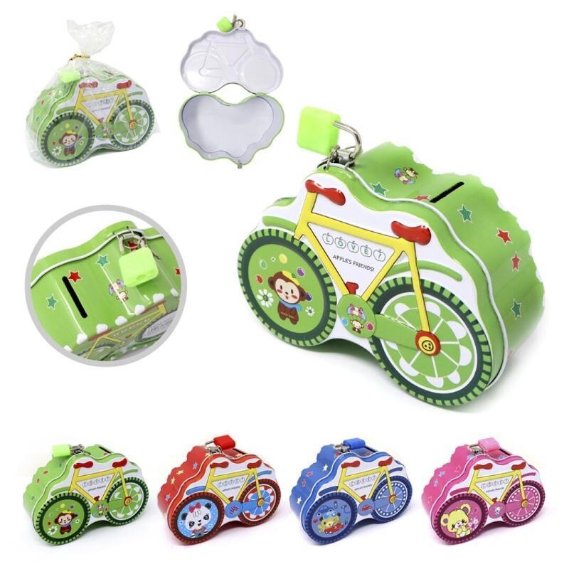 HUCHA METAL CON CANDADO BICI SUTD 14X5.5X10 CM