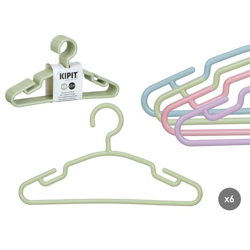 SET 6 PERCHAS INFANTIL SURT 4 COL PASTEL