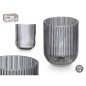 VASO COLOR GRIS RAYAS 270 ML