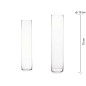 JARRON CRISTAL CILINDRO 15 CM DIAM X 70 CM