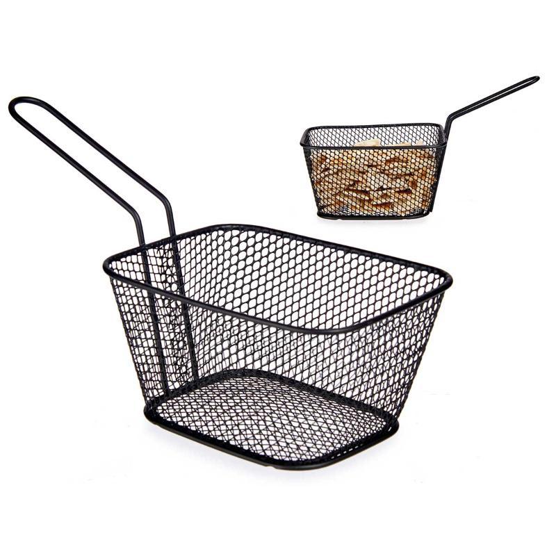 CESTA CON ASA ACERO INOX