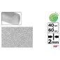 GOMA EVA PURPURINA BIODEGRADABLE 40X60 PLATA
