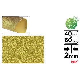 GOMA EVA PURPURINA BIODEGRADABLE 40X60 ORO