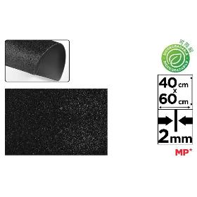 GOMA EVA PURPURINA BIODEGRADABLE 40X60 NEGRO