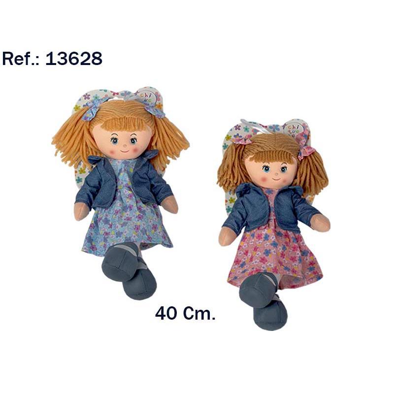 MUÑECA CHAQUETA VAQUERA 40 CM 2 COL