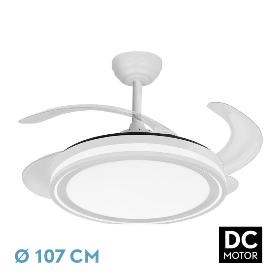 VENTILADOR DC BANDIDO BLANCO 59W 4ASPAS 107D 5900KM 3500-4000-6500K