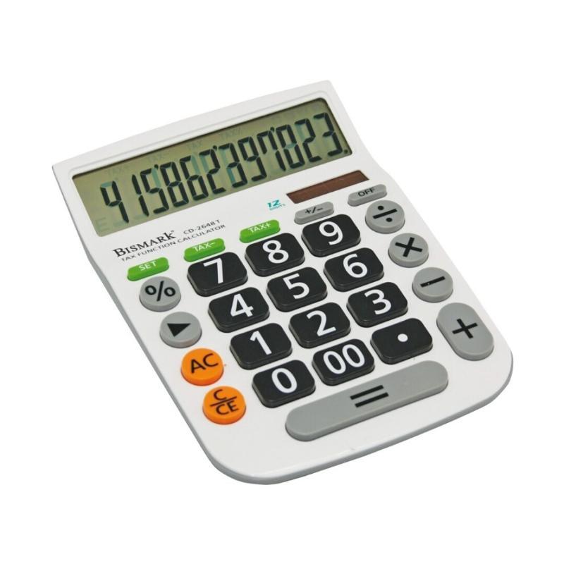 CALCULADORA BISMARK CD-2648T BLANCA 12 DIG