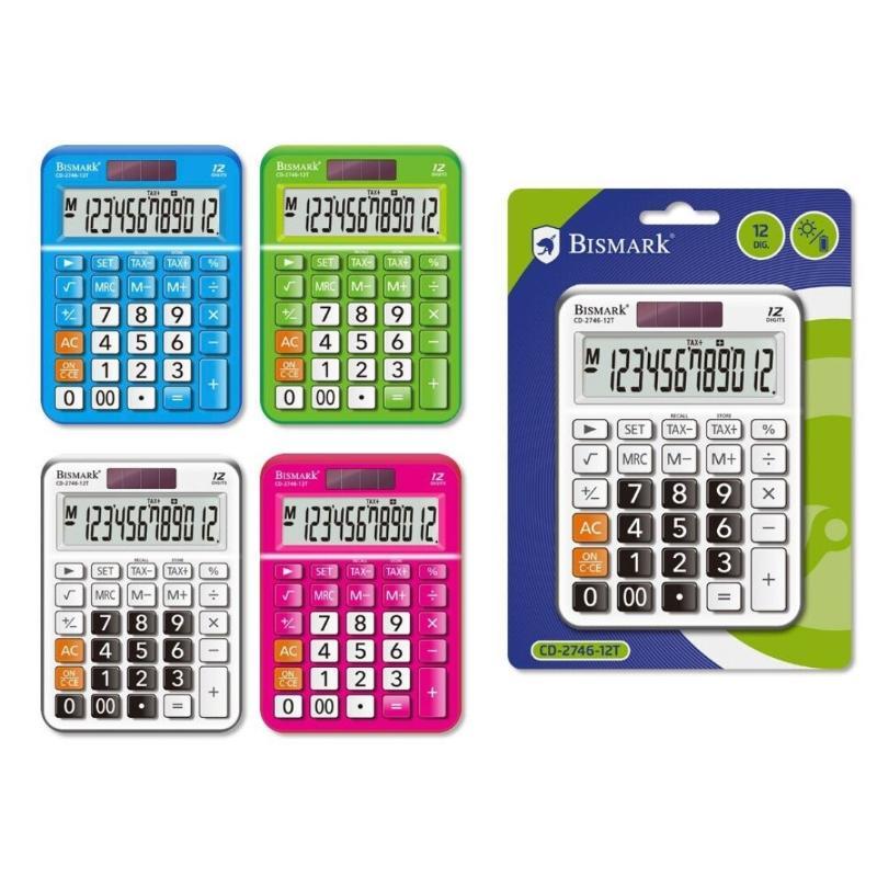 CALCULADORA BISMARK CD-2746.12 DIG 4 CLR SRT BL