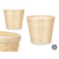 CUBRE MACETAS REDONDO BAMBU TRENZADO 31X31X28 CM