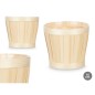 CUBRE MACETAS REDONDO BAMBU 15.5X15.5X14 CM