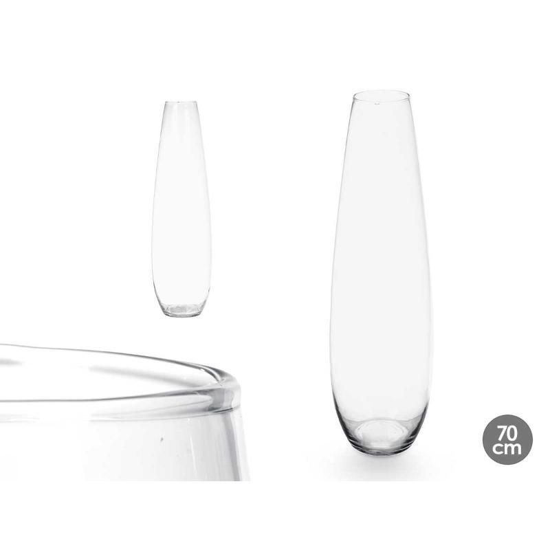 JARRON CRISTAL BASE ABOMBADA 70 CM