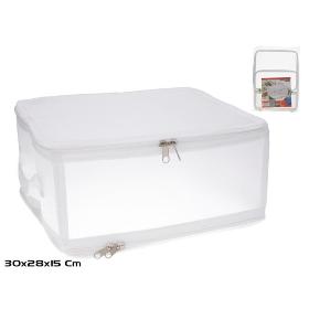 ORGANIZADOR PLEGABLE CON CREMALLERA 30X28X15 CM