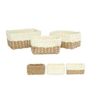 SET 3 CESTA AKITA 3C / SURTIDO 26X20X13 CM