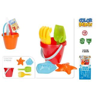 SET CUBO PLAYA D14 CM. ACCES+2